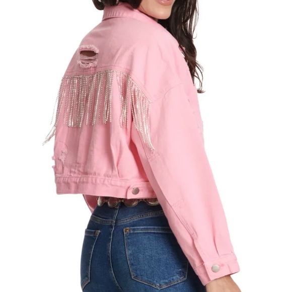 Blue B Jean Jacket size small - Picture 3 of 4